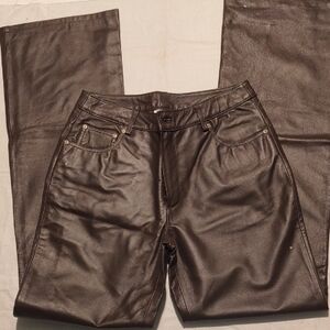 Brown Leather Pants Size 8T